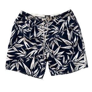 St. John's Bay‎ Swim Trunks Floral Print Drawstring Closure Mens XXL
